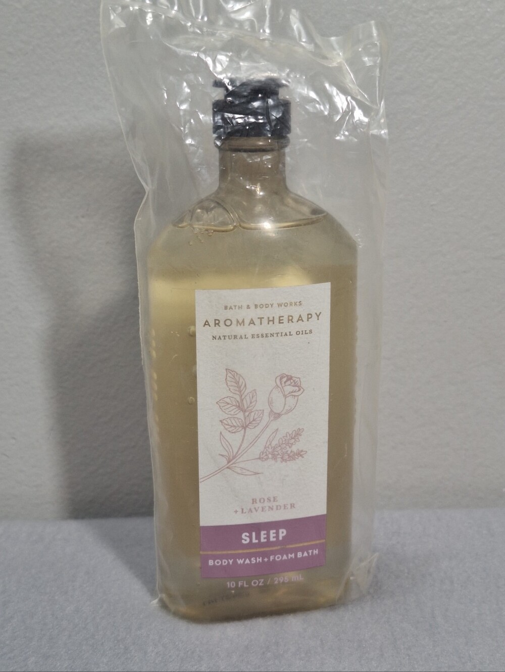 Bath & Body Works Aromatherapy Rose/Lavender SLEEP Body Wash & Foam Bath 10 Oz